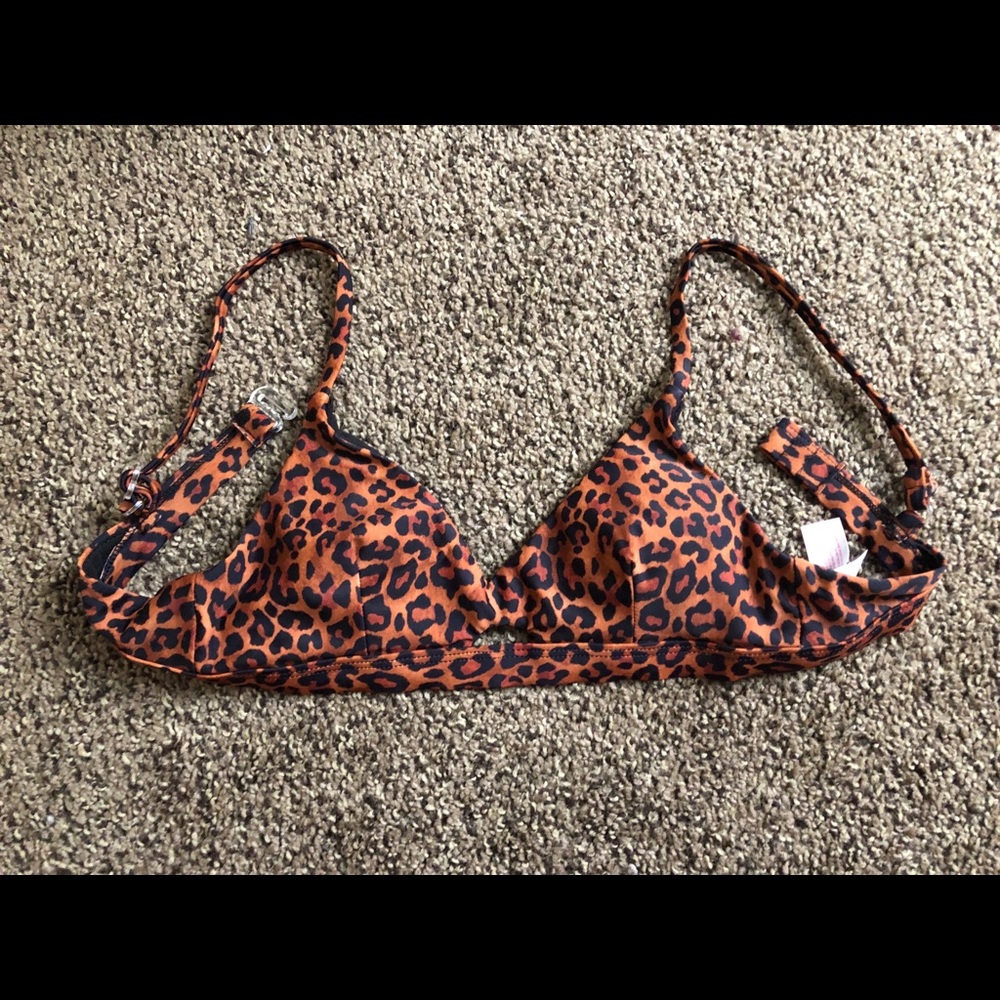 cheetah bikini top
